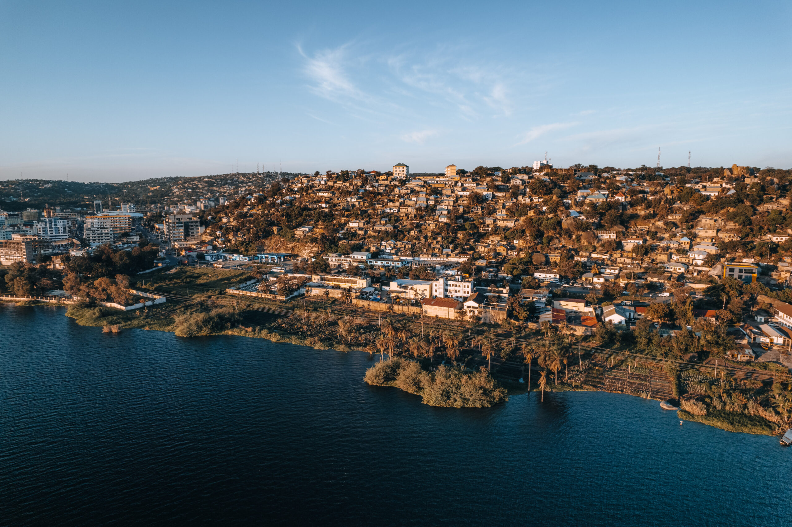 Aerial Photo of Mwanza, next to Lake Victoria, City of Rocks, Tanzania